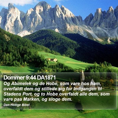 Dommer 9:44 DA1871 Bible Verse Image