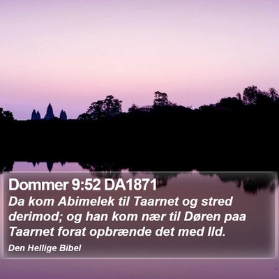 Dommer 9:52 DA1871 Bible Verse Image