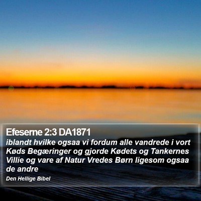 Efeserne 2:3 DA1871 Bible Verse Image
