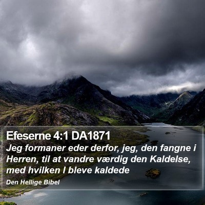Efeserne 4:1 DA1871 Bible Verse Image