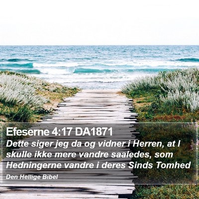 Efeserne 4:17 DA1871 Bible Verse Image