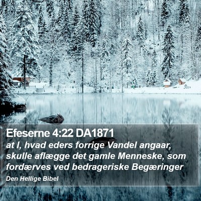 Efeserne 4:22 DA1871 Bible Verse Image