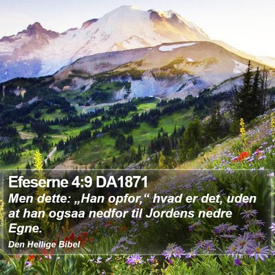 Efeserne 4:9 DA1871 Bible Verse Image