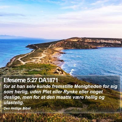 Efeserne 5:27 DA1871 Bible Verse Image