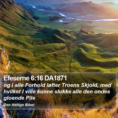 Efeserne 6:16 DA1871 Bible Verse Image