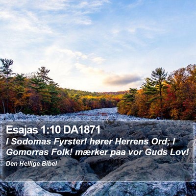 Esajas 1:10 DA1871 Bible Verse Image