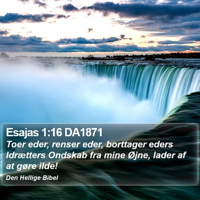 Esajas 1:16 DA1871 Bible Verse Image