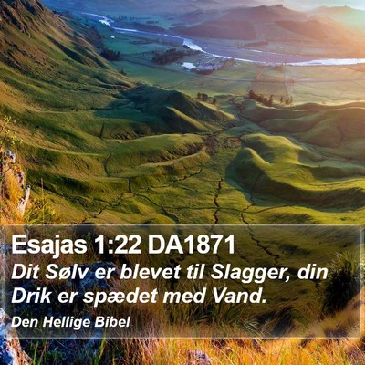 Esajas 1:22 DA1871 Bible Verse Image