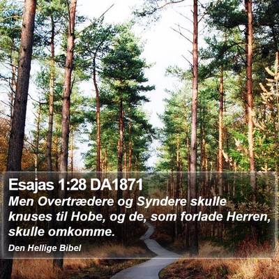 Esajas 1:28 DA1871 Bible Verse Image