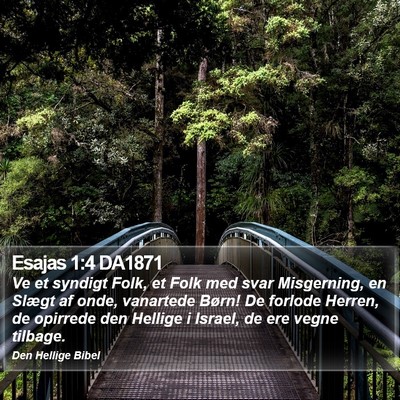 Esajas 1:4 DA1871 Bible Verse Image