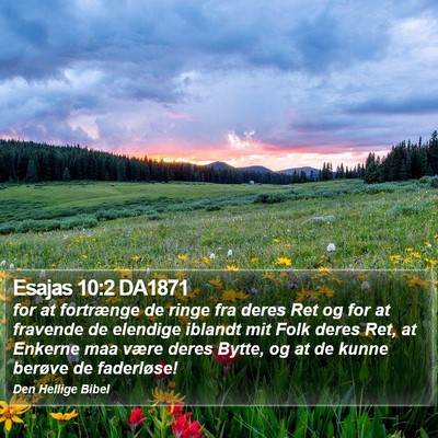 Esajas 10:2 DA1871 Bible Verse Image