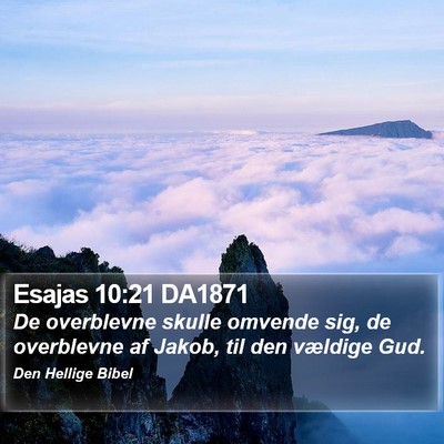 Esajas 10:21 DA1871 Bible Verse Image