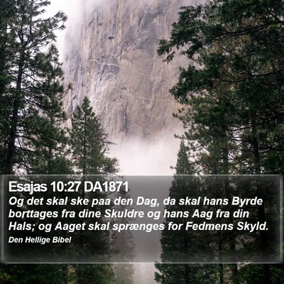 Esajas 10:27 DA1871 Bible Verse Image