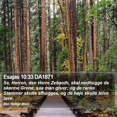 Esajas 10:33 DA1871 Bible Verse Image
