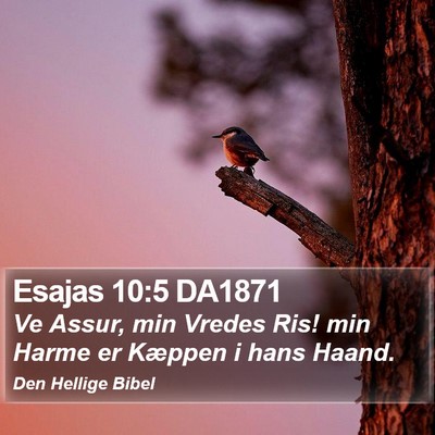Esajas 10:5 DA1871 Bible Verse Image