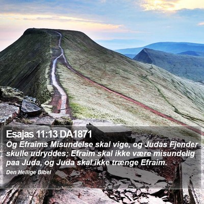 Esajas 11:13 DA1871 Bible Verse Image
