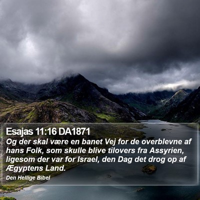 Esajas 11:16 DA1871 Bible Verse Image