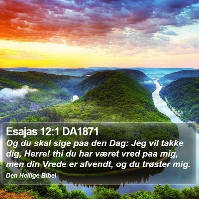 Esajas 12:1 DA1871 Bible Verse Image