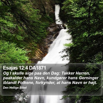 Esajas 12:4 DA1871 Bible Verse Image
