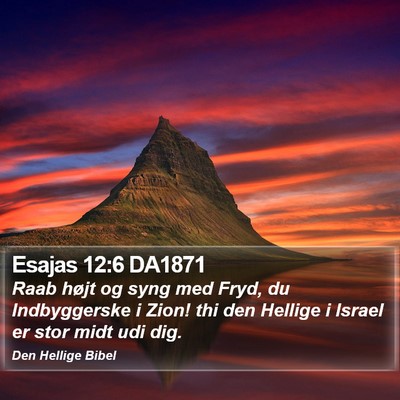 Esajas 12:6 DA1871 Bible Verse Image