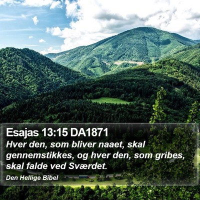 Esajas 13:15 DA1871 Bible Verse Image