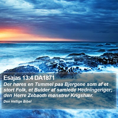 Esajas 13:4 DA1871 Bible Verse Image