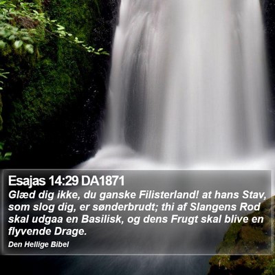 Esajas 14:29 DA1871 Bible Verse Image