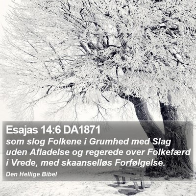 Esajas 14:6 DA1871 Bible Verse Image