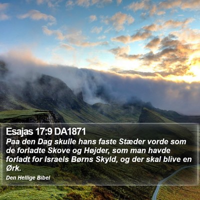 Esajas 17:9 DA1871 Bible Verse Image