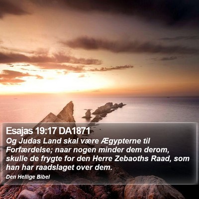Esajas 19:17 DA1871 Bible Verse Image