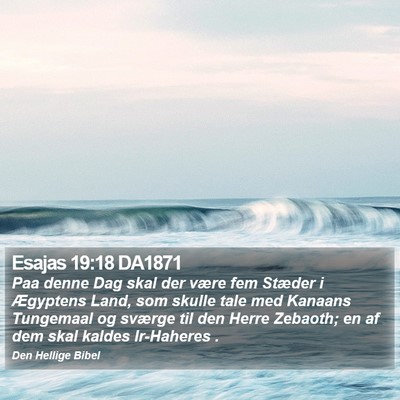Esajas 19:18 DA1871 Bible Verse Image