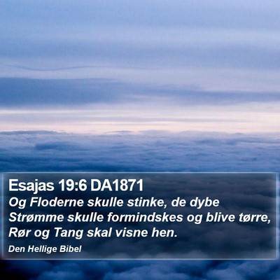Esajas 19:6 DA1871 Bible Verse Image