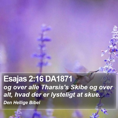 Esajas 2:16 DA1871 Bible Verse Image