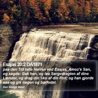 Esajas 20:2 DA1871 Bible Verse Image