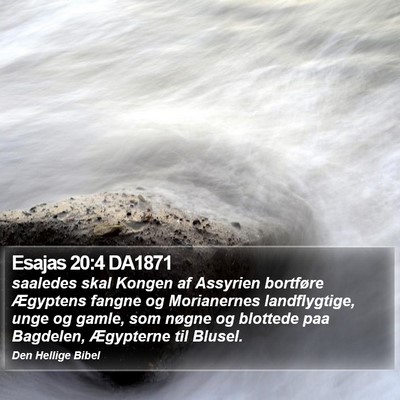 Esajas 20:4 DA1871 Bible Verse Image