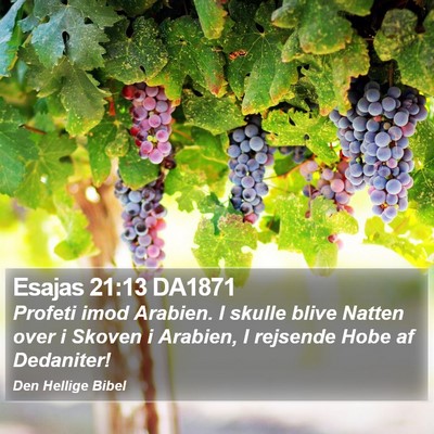 Esajas 21:13 DA1871 Bible Verse Image