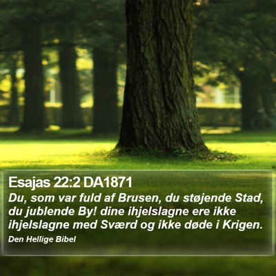 Esajas 22:2 DA1871 Bible Verse Image
