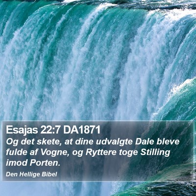 Esajas 22:7 DA1871 Bible Verse Image