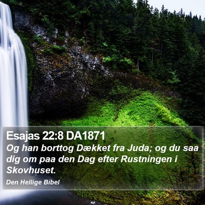 Esajas 22:8 DA1871 Bible Verse Image