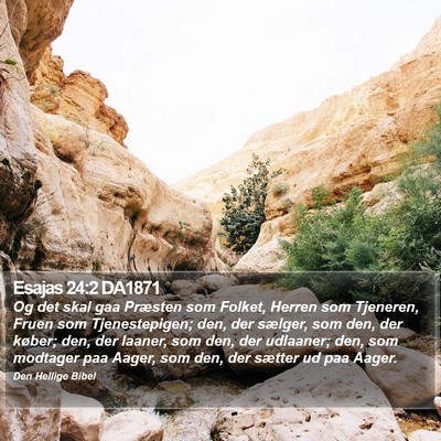 Esajas 24:2 DA1871 Bible Verse Image