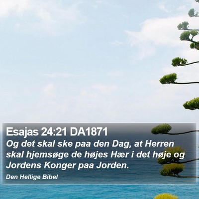 Esajas 24:21 DA1871 Bible Verse Image
