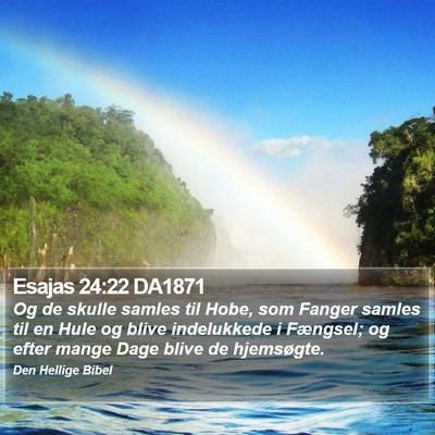 Esajas 24:22 DA1871 Bible Verse Image