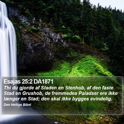 Esajas 25:2 DA1871 Bible Verse Image