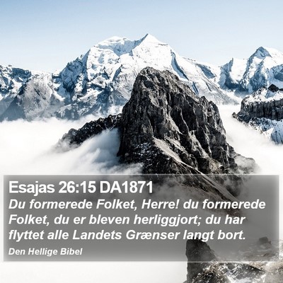 Esajas 26:15 DA1871 Bible Verse Image