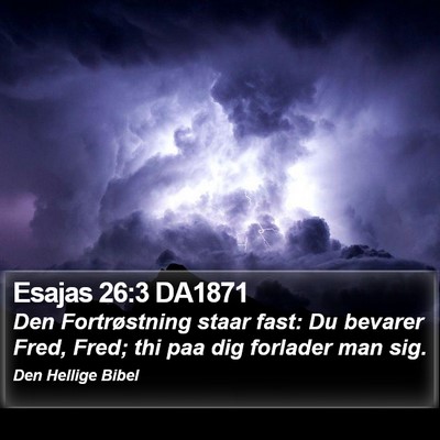 Esajas 26:3 DA1871 Bible Verse Image