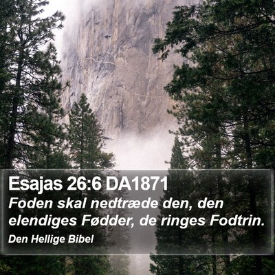 Esajas 26:6 DA1871 Bible Verse Image