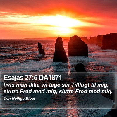Esajas 27:5 DA1871 Bible Verse Image