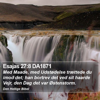 Esajas 27:8 DA1871 Bible Verse Image