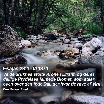 Esajas 28:1 DA1871 Bible Verse Image
