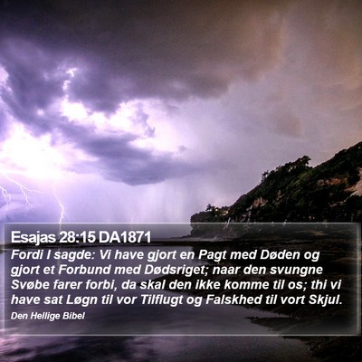Esajas 28:15 DA1871 Bible Verse Image